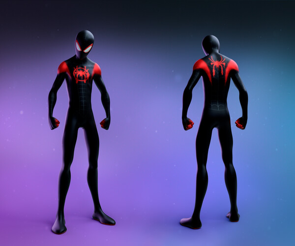 ArtStation - Spider-Man: Across the Spider-Verse Maya rig (Miles ...