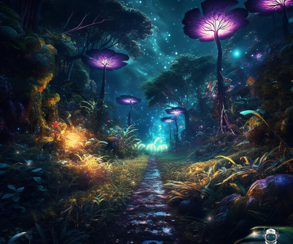 ArtStation - Enchanted Forest. 4K Digital art. | Artworks