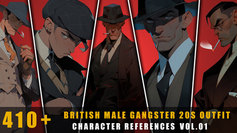 410+ British Male Gangster 20s - References Pack Vol.01