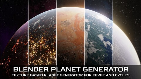 BLENDER texture based planet generator