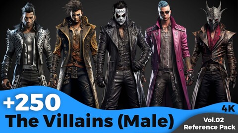 +250 Villains Male Character Concept (4k)