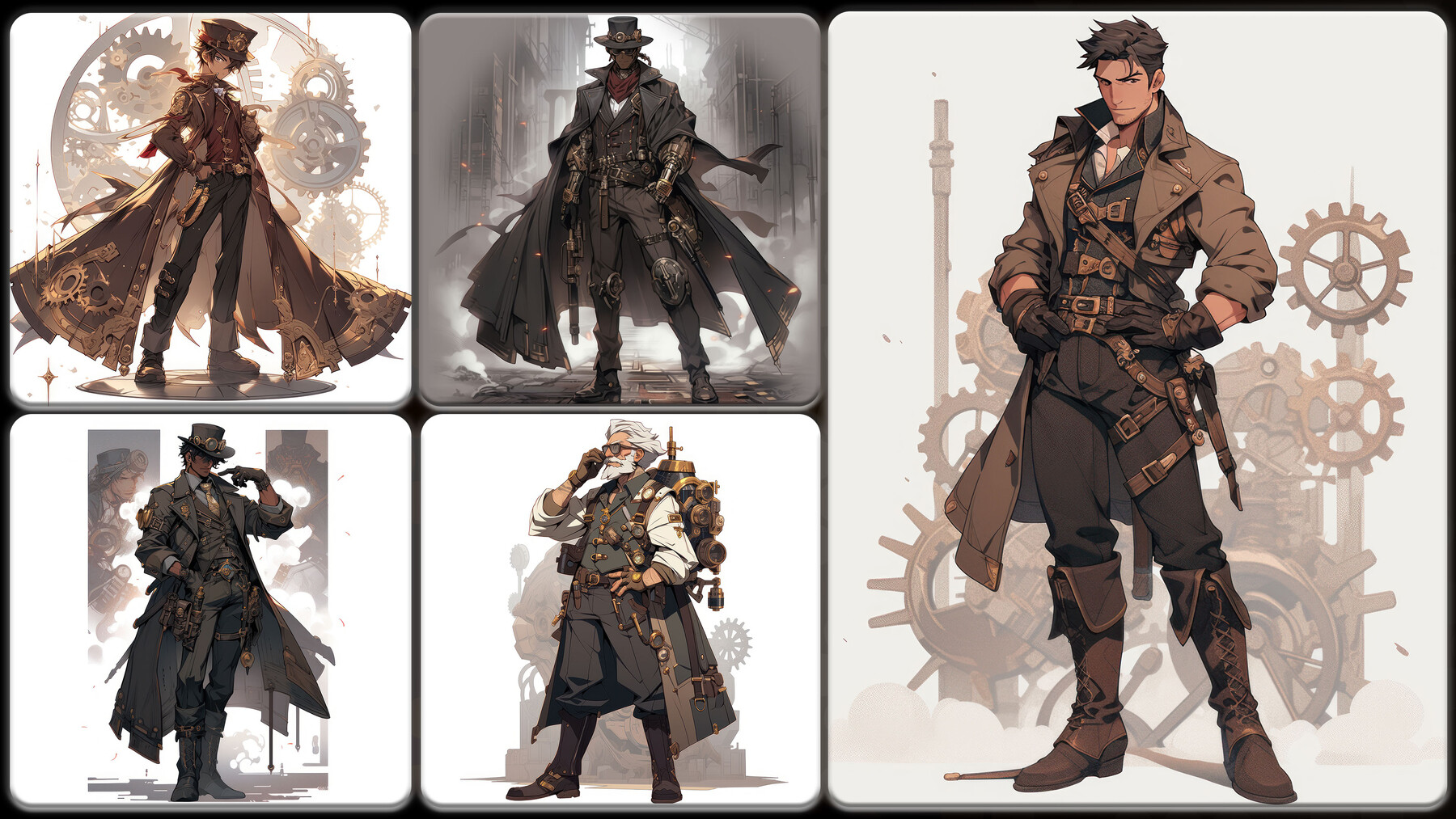 Sprite Sheet: Steampunk Anime Character by Tipping Toast Media on Dribbble
