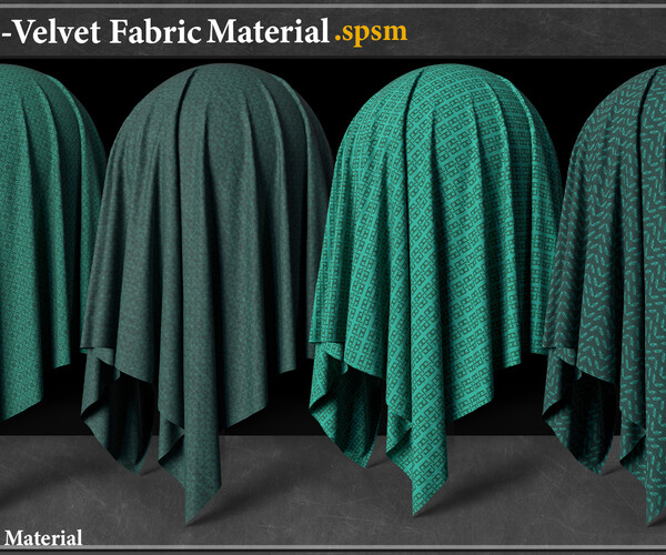 ArtStation - 20 Cotton-Velvet Fabric Smart Material Vol.2 | Game Assets
