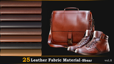 25 Leather Fabric Material-Sbsar vol.8