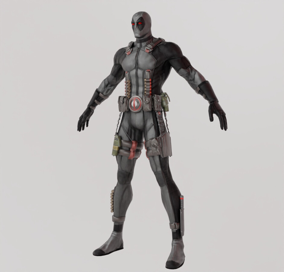 ArtStation - Deadpool X Force Textured Model | Resources