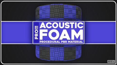 Acoustic Foam PRO - Procedural PBR Material