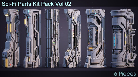 Sci-Fi Parts Kit Pack Vol 02 Column