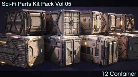 Sci-Fi Parts Kit Pack Vol 05 Container