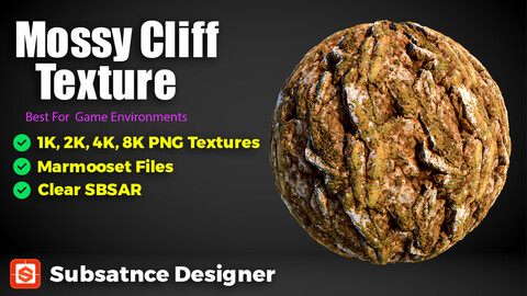 Mossy Cliff Textures