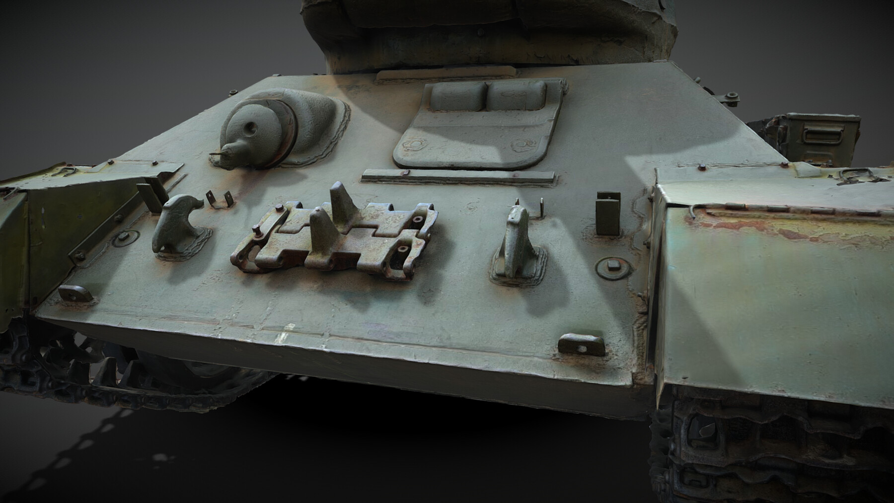 ArtStation - Tank T-34-85 (Realistic raw scan) | Game Assets