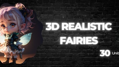 3d Realistic Fairies | 30 Images to use in whatever you want