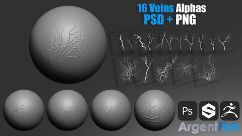 Zbrush - Alphas | Veins