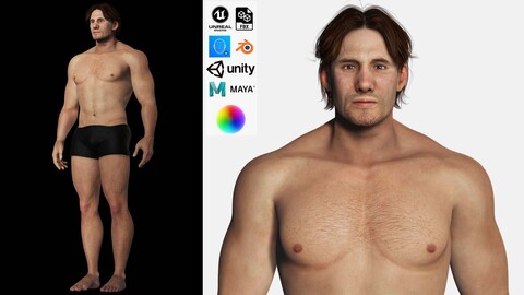 Realistic Male Body