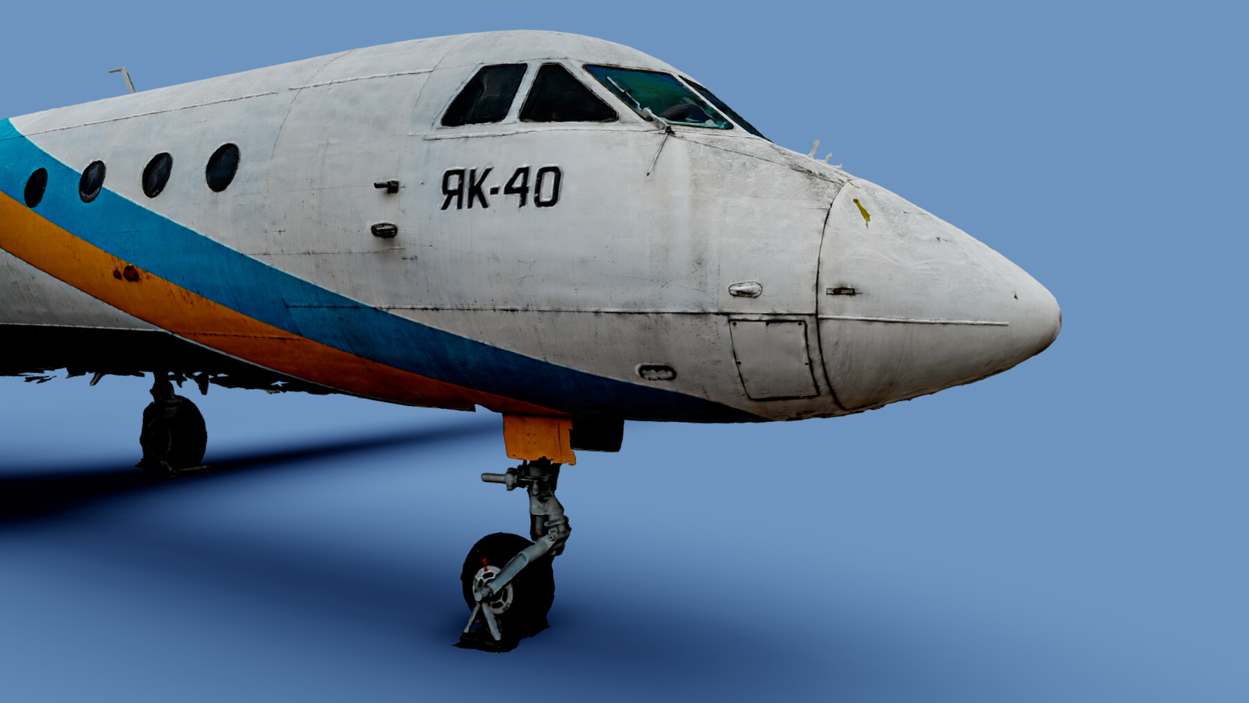 ArtStation - 3D model Yakovlev yak 40 (photogrammetry scan