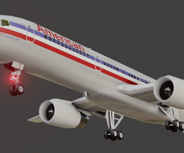 ArtStation - Boeing 757 American Airlines | Game Assets