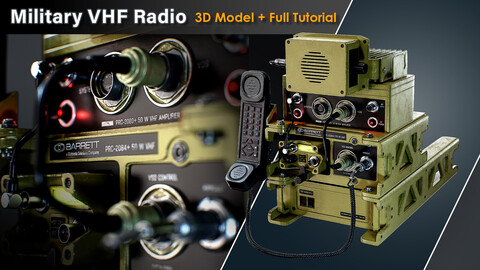 Military VHF Radio /  Full Tutorial + 3D File
