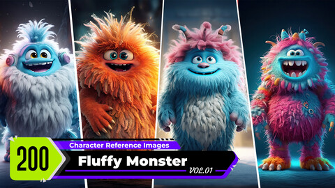 Fluffy Monster VOL.01 | 4K Reference Images