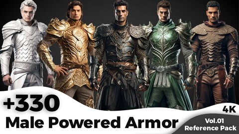 +330 Male Powered Armor Concept(4K) | Vol_01