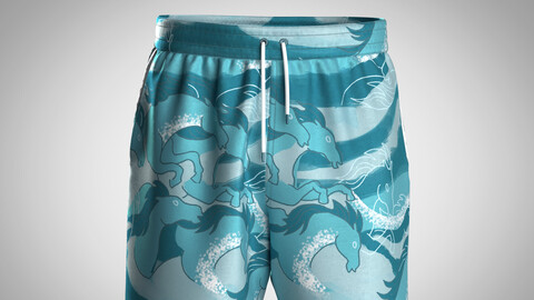 Men's Shorts Pant-Ride The Wave