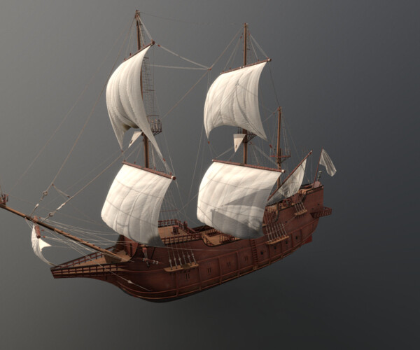 ArtStation - Spanish Galleon Ship - best perfect quality - fbx gltf usdz |  Game Assets