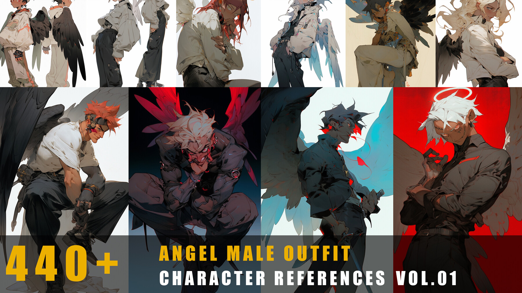 ArtStation - 360+ Original King Male Anime Style - References Pack Vol.05