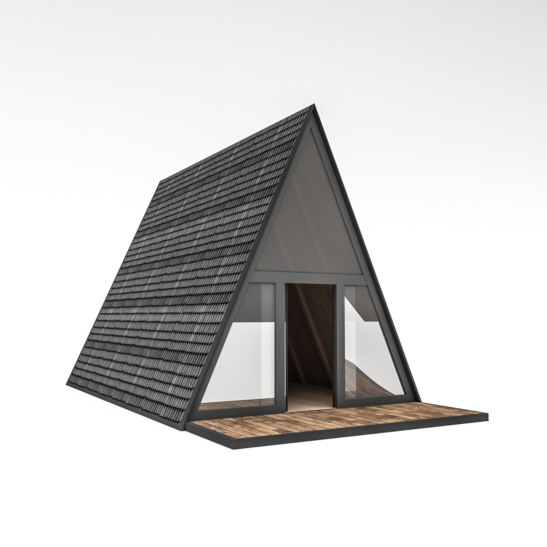 ArtStation - tiny house and bungalow 02 Low-poly 3D model | Game Assets