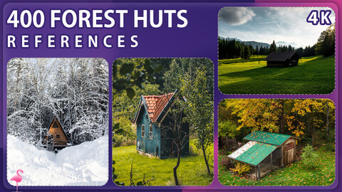 400 Forest Huts Reference Pack – Vol 1