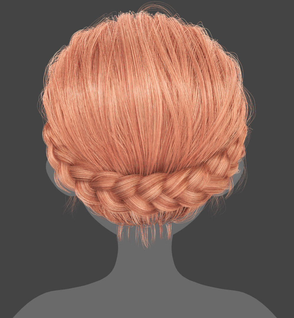 ArtStation - Realistic Female Braided Hair