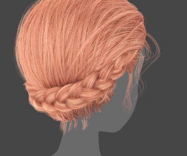 ArtStation - Realistic Female Braided Hair