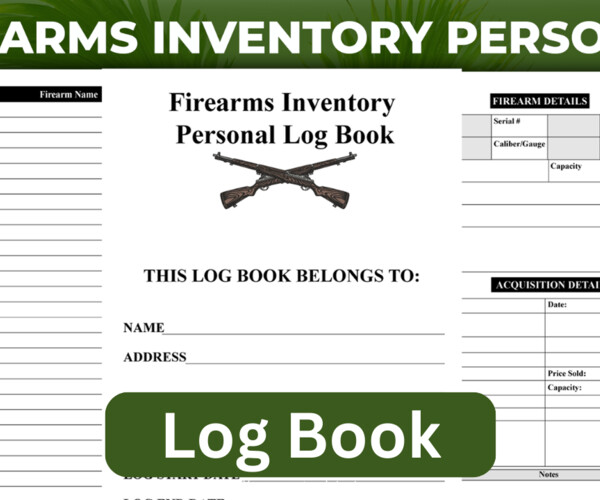 ArtStation - Firearms Inventory Personal Log Book:Personal Firearm ...