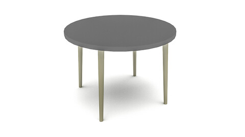 The modern office coffee table Low-poly 3D model