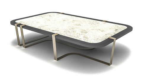 modern design coffee table 02 Low-poly 3D model