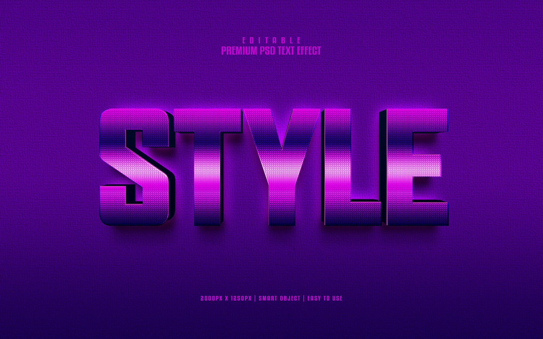 ArtStation - 3D Style. PSD Fully Editable Text Effect. Layer Style PSD ...