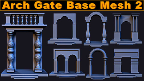 Arch Gate Base Mesh Vol 2