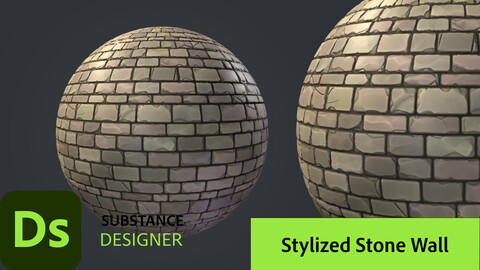 Stylized Stone Wall