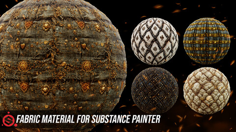 Medieval Fantacy Fabric Materials For Substance Painter 50% Discount