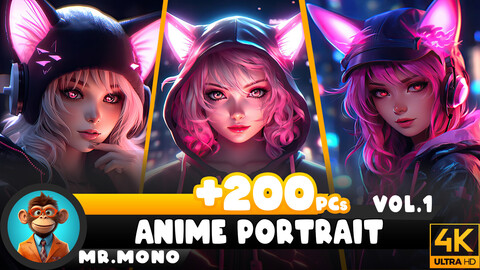 anime portrait Vol.1 | Reference Images anime girl