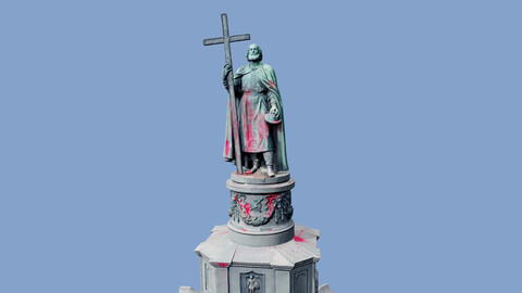 3D model - The Volodymyr Monument - Kyiv, Ukraine - usdz gltf obj