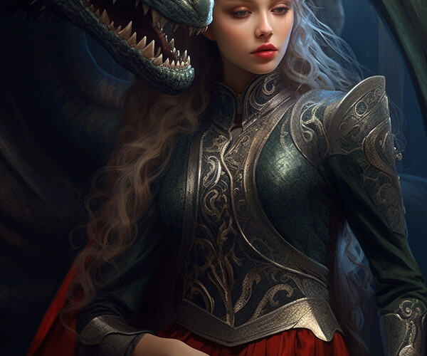 ArtStation - The Enchantress and the Fire-Breather: A Tale of Bond and ...