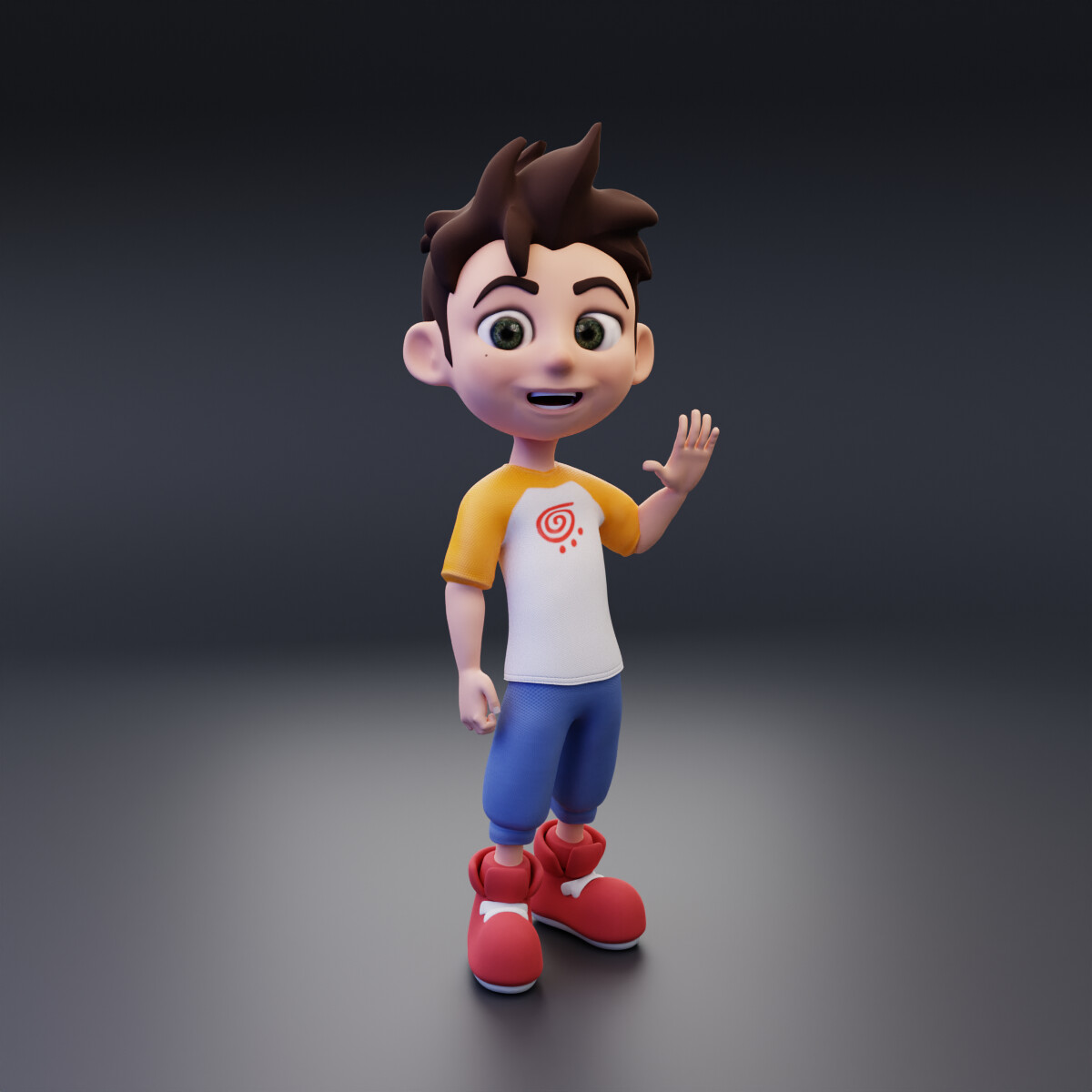 ArtStation - Cartoon boy Rigged 3D model | Game Assets