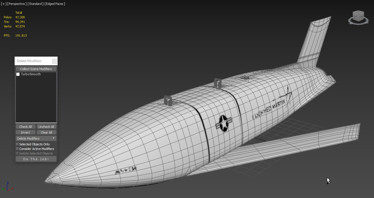 Artstation Cruise Missile Agm 158 Jassm 3d Model Resources 4509