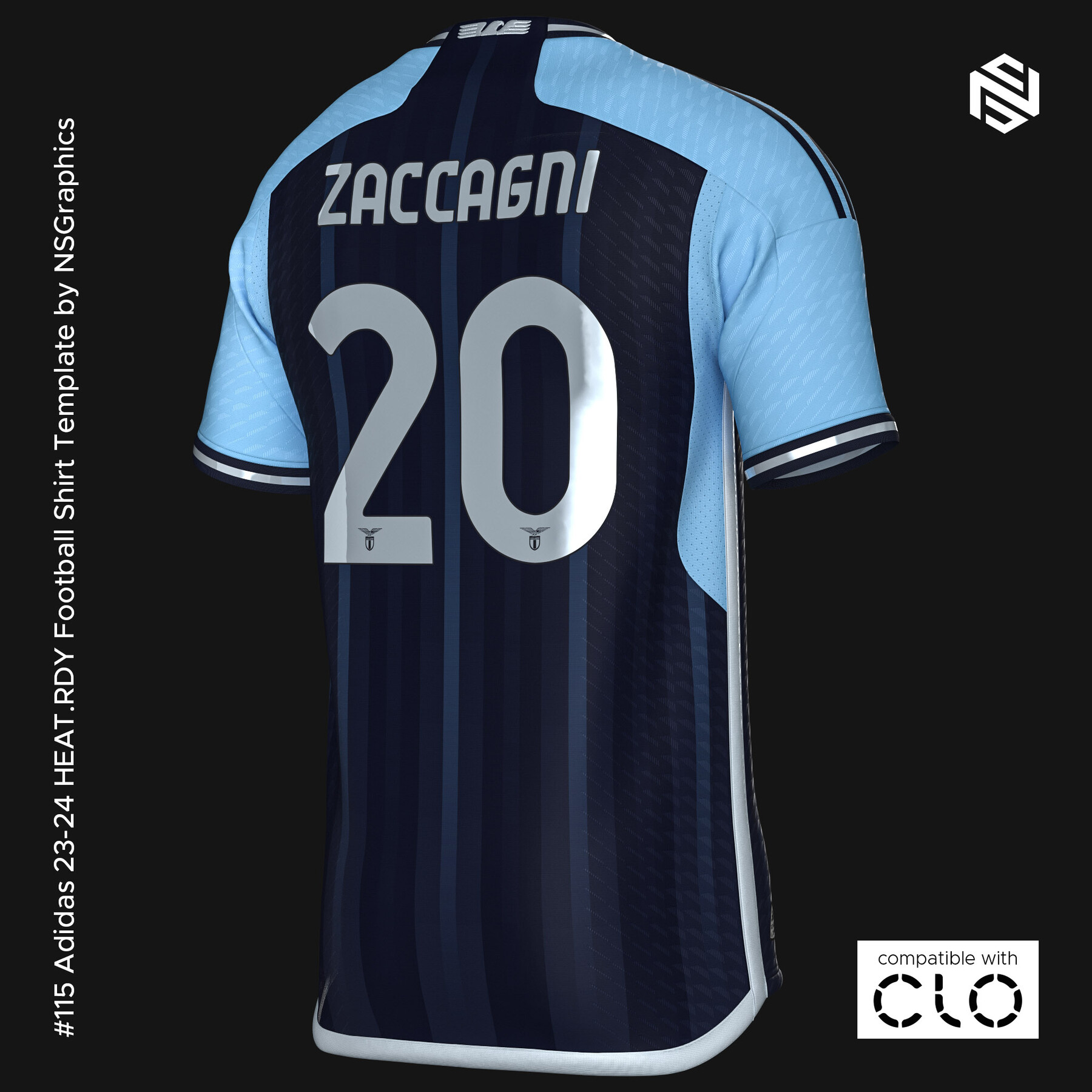 Nike 2022-2023 WC Football Shirt Templates for CLO3D 3D Model Collection