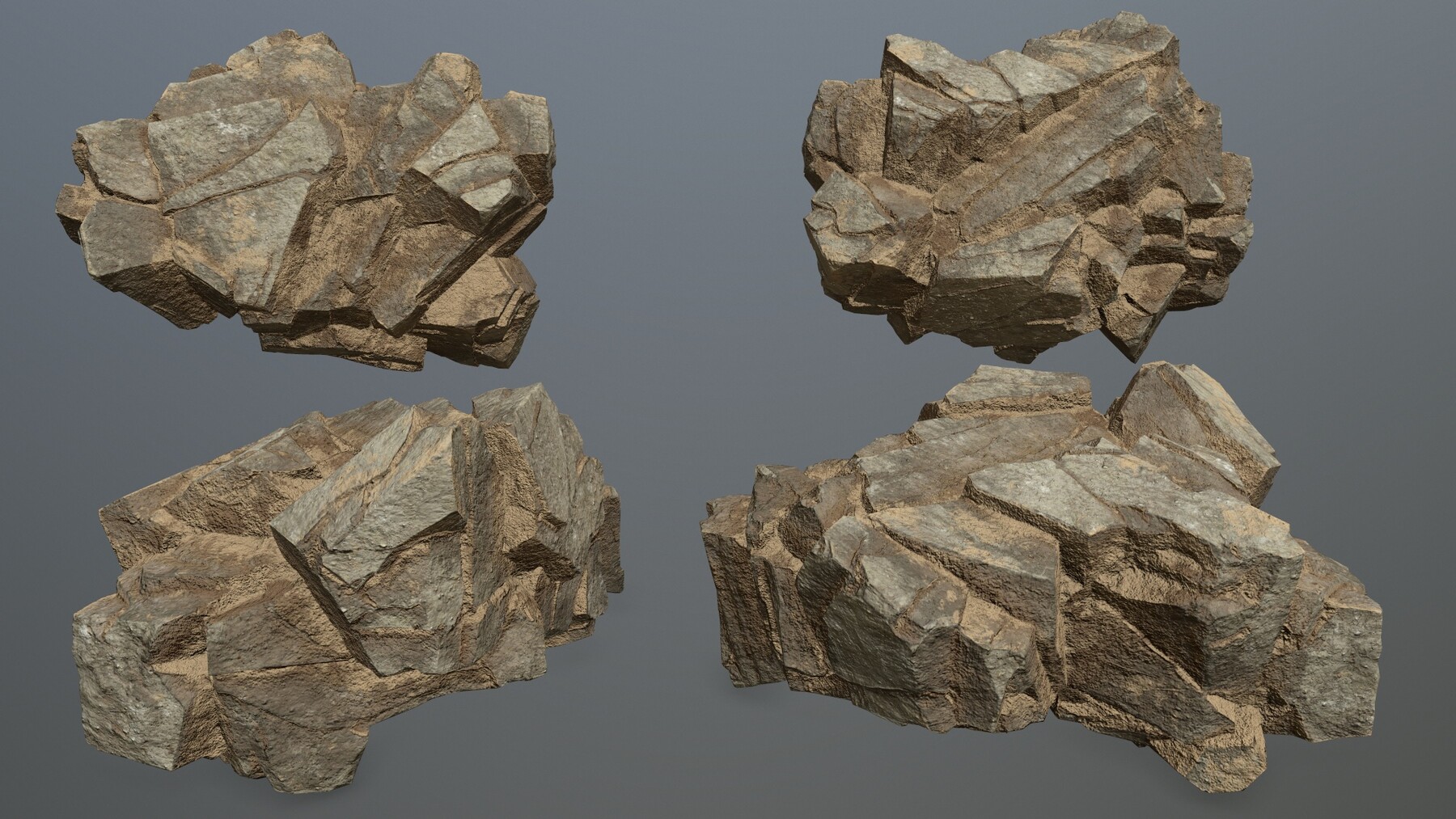 ArtStation - desert rocks | Game Assets