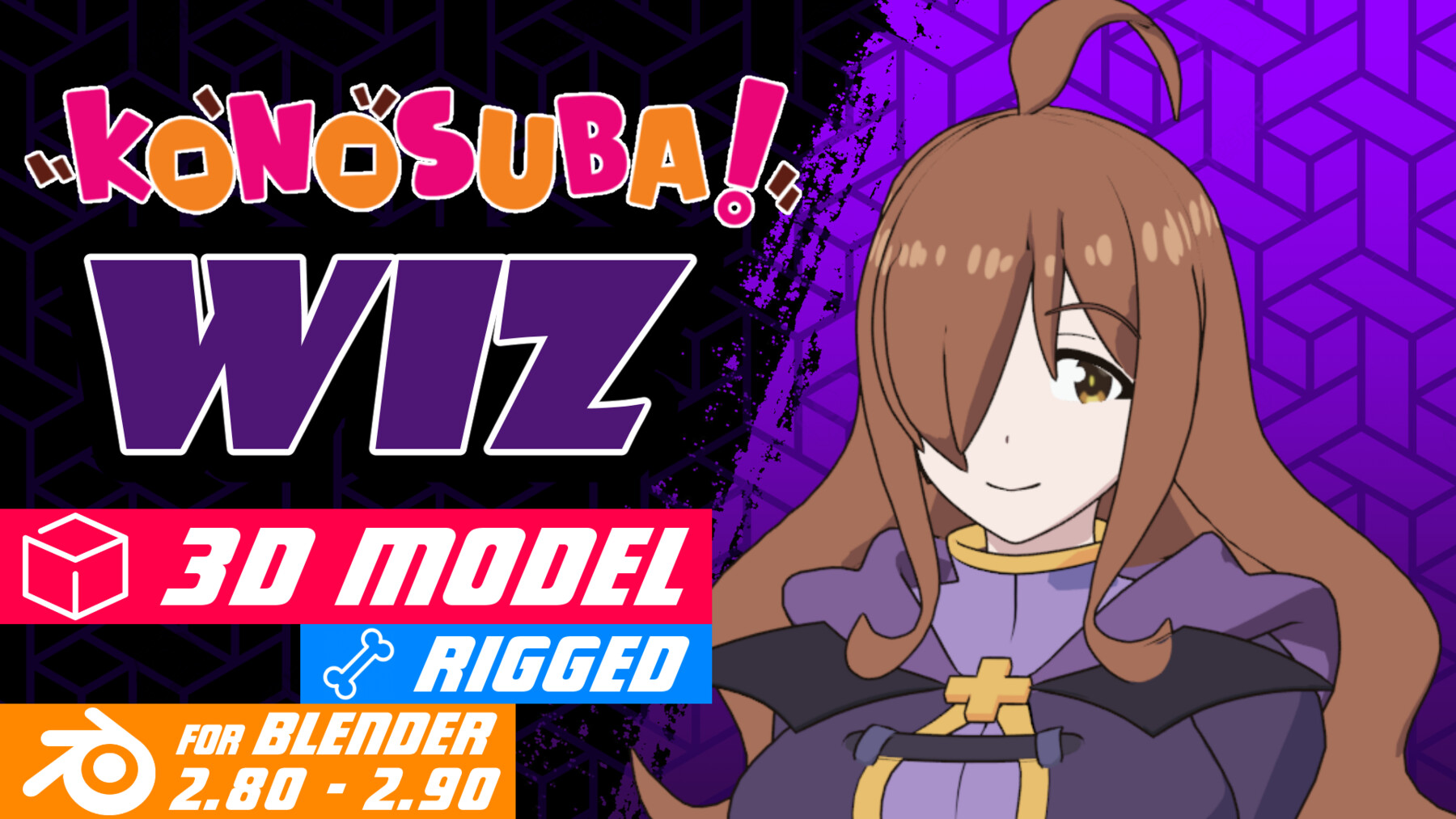 ArtStation - Wiz Konosuba - Model 3D Blender | Resources