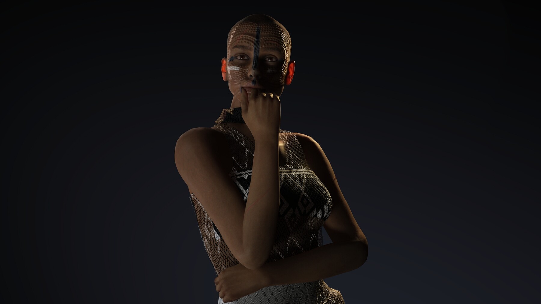 ArtStation - African girl Rigged - 2500 Free animations tutorial - low ...