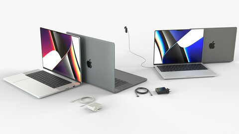 MacBook Pro 2022 with Power Adapter and Cable