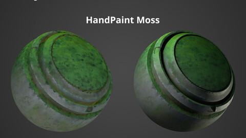 IMITATION OF HAND PAINTING MOSS SMART MATERIAL