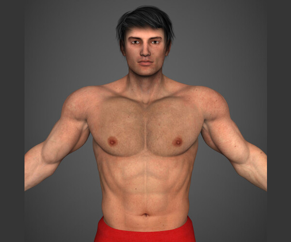 ArtStation - Man Bodybuilder 3D Model | Resources