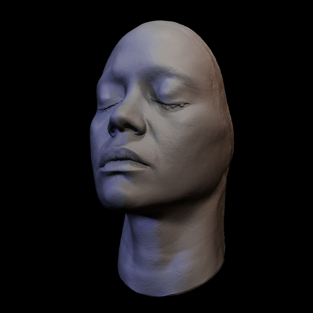 ArtStation - 3d scan of Zoe Saldana's face | Resources