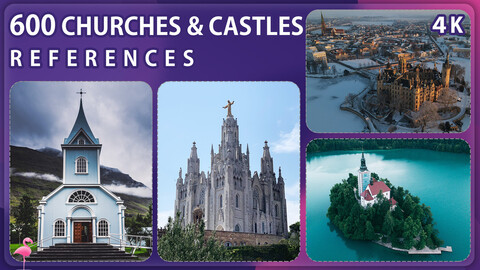 600 Churches & Castles Reference Pack – Vol 1